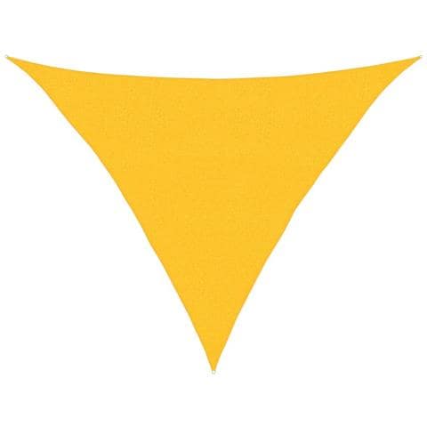 Vela Parasole 160 G/m Triangolare Giallo 2,5x2,5x3,5 M In Hdpe - Foto 2