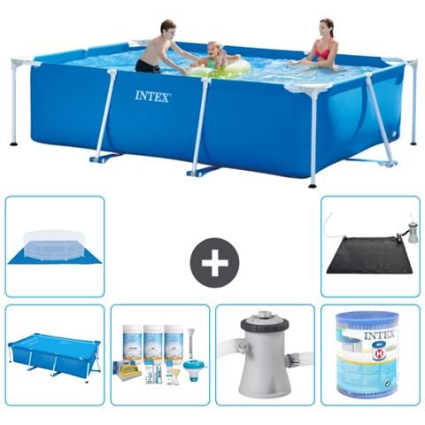 Piscina Fuori Terra - Rettangolo - 300x200x75 Cm - Blu - Include Accessori Coordinati A223 - Foto 1