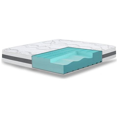 Materasso Singolo 90x175 Cm A Media Rigidita' | Altezza 16 Cm | Tessuto Anallergico E Traspirante | Proprieta' Ortopediche E Automodellanti | Prodotto In Italia - Foto 1