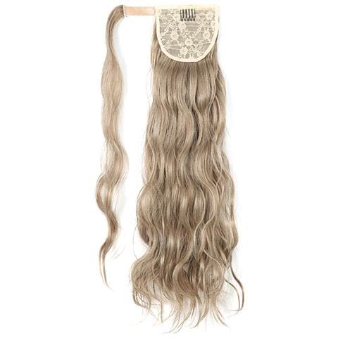 Coda Di Cavallo Grigia Con Velcro: Extension Per Capelli Ondulati E Voluminosi Modello 2 - Foto 2