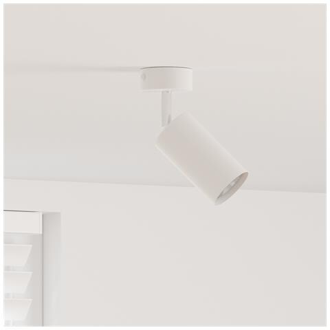 Faretto da soffitto 1 via regolabile bianco GU10 - Foto 2