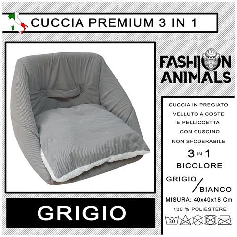 Cuccia Premium Per Cani E Gatti - Letto Morbido E Confortevole - Base Antiscivolo - Resistente E Facile Da Lavare (3 In 1-grigio) - Foto 2
