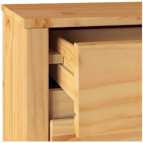 "Comodino  ""DRAMMEN"" 45x35x56 cm in Legno Massello di Pino" - Foto 9