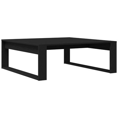 Tavolino da caffè Nero Rovere 100x100x35 cm in legno ingegnerizzato - Foto 1