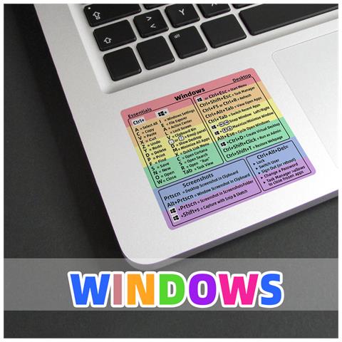 Adesivi Per Tastiera Con Scorciatoie Per Windows - Foto 3