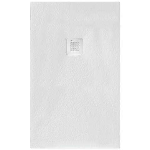 Piatto Doccia Rettangolare 120x100 Cm Effetto Pietra Marmoresina Stone Bianco Francia - Foto 1