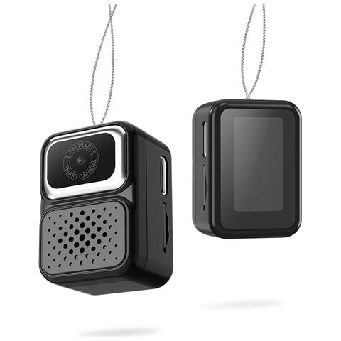 Mini Fotocamera Portatile: Registrazione Hd 480p, Schermo Ips Da 0.96"" E Design Alla Moda Black - Foto 1