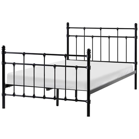 Letto Metallo Lynx 120 X 200 Cm Nero - Foto 2