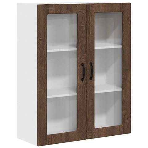 Pensile cucina con lo scaffale Rovere Marrone 80 x 31 x 100 cm - Foto 1