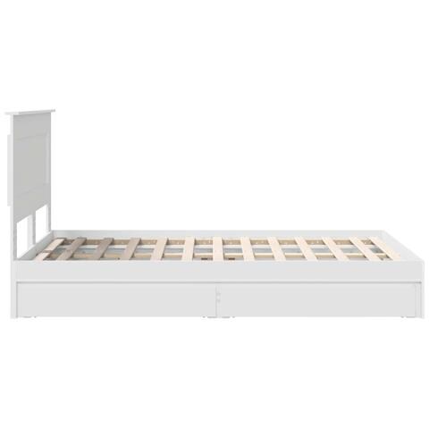 Letto con Contenitore Bianco 120 x 200 cm Legno multistrato - Foto 9