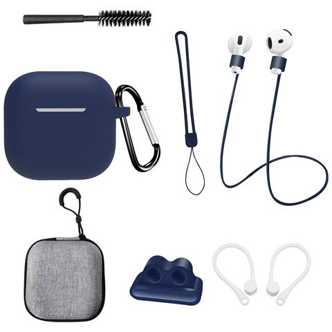 Set Di 8 Pezzi Blu Navy Per Airpods Di Quarta Generazione - Foto 1