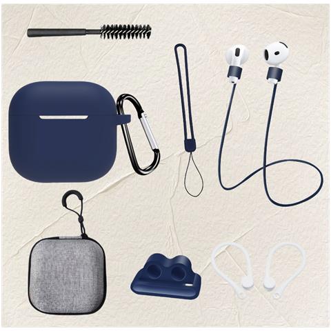 Set Di 8 Pezzi Blu Navy Per Airpods Di Quarta Generazione - Foto 2