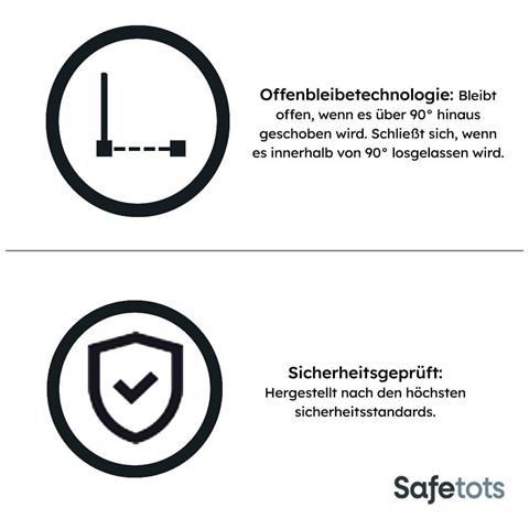 Bettacare Cancelletto Per Cani Extra Alto Con Parte Superiore Incurvata, 125cm - 134cm, Bianco Opaco, Extra Alto Con 100cm Di Altezza - Foto 4