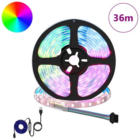 Striscia LED 12 pcs Nero e trasparente 3000 mm Rame e plastica - Foto 2