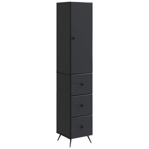Set di armadi 2 pcs Nero 34,5 x 34,5 x 90 cm - Foto 1