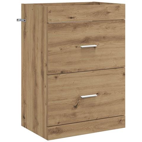 Mobiletto da Bagno Sotto Lavabo Rovere Artigianale - Foto 1