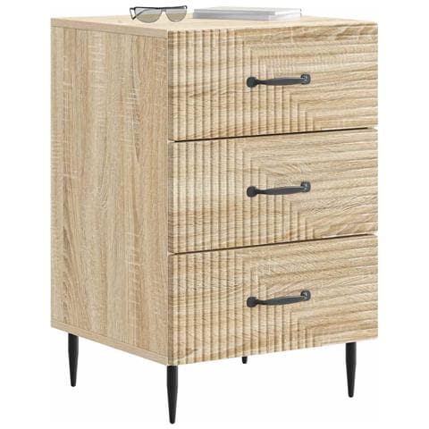 Armadio da Notte con cassetto Rovere Sonoma 43 x 41 x 66,5 cm - Foto 2