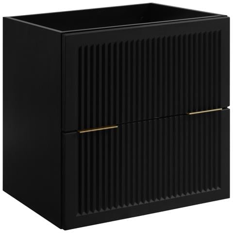 Mobile da bagno bianco 80 cm, Senza piano d'appoggio, MDF, Disponibile in 3 colori, 2 ampi cassetti con chiusura ammortizzata - Foto 1