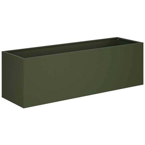 Vaso da giardino Verde Oliva 80 x 30 x 30 cm - Foto 1