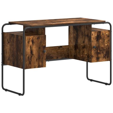 Scrivania con Spazio di Archiviazione Rovere Fumo - Foto 1