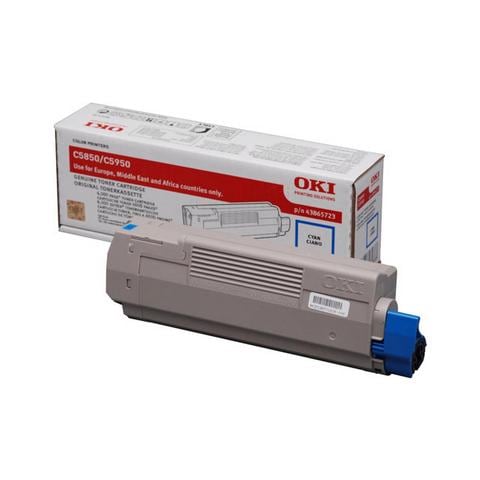 43865723 Toner Ciano per C5850 / C5950 / MC560 - Foto 2