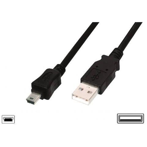 Cavo Usb 2.0 Mini "B" 5 Poli Mt. 5 - Foto 1