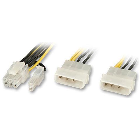 Adattatore Alimentazione SLI & PCIe, 2 x 5,25" a 6 + 2 poli - Foto 2