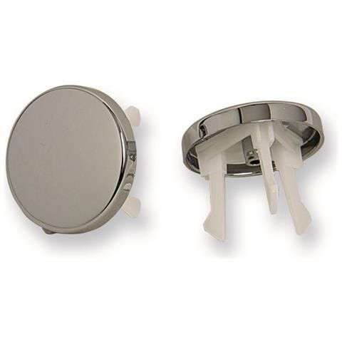 Borchia Cromata X Troppo Pieno Lavabo, Ghiera Per Foro Troppo Pieno In Abs Cromata Diametro Universale Da Mm. 19 A Mm. 24 - Foto 1