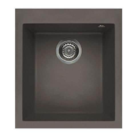 Lavello Quadra 100 Keratek Plus 41x50 cm 1 vasca Colore Dove Grey 93 - Foto 1