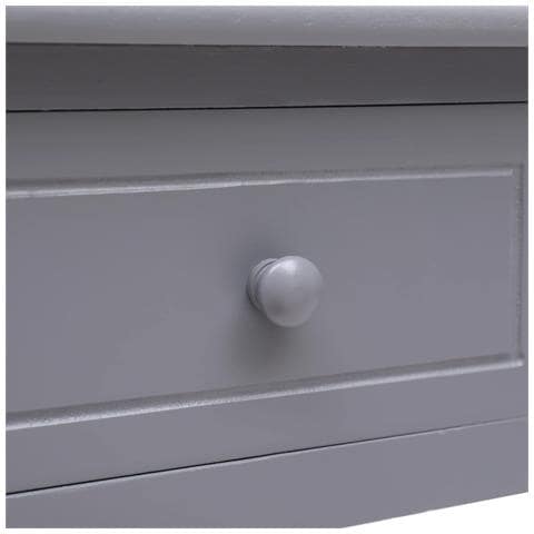 Scrivania Grigia 110x45x76 Cm In Legno - Foto 2