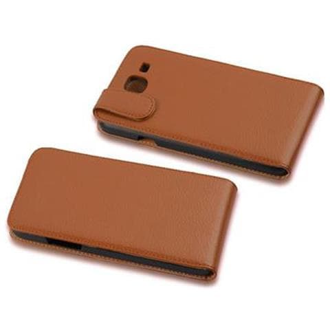 Custodia Compatibile Con Samsung Galaxy Mega 5.8 In Marrone Cioccolata - Coperchio Protettivo In Design Flip Realizzato In Similpelle Testurizzata - Foto 6