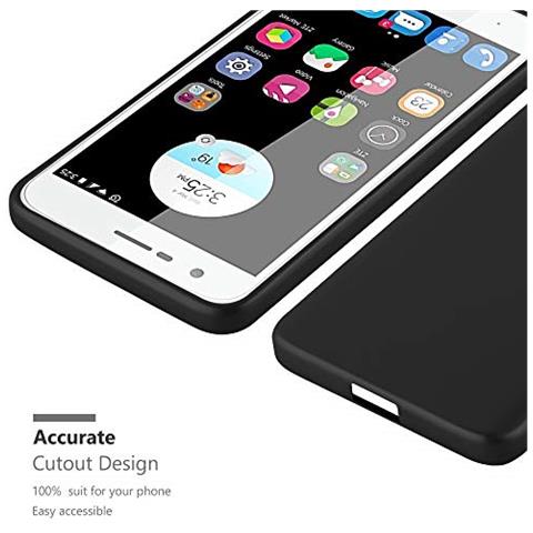 Custodia Compatibile Con Zte Blade V8 Mini In Nero Metallico - Coperchio Protettivo In Silicone Tpu Flessibile - Foto 2