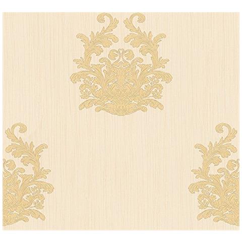 Carta Da Parati In Tessuto Non Tessuto Architects Nobile 958614 95861-4 Crema Metallizzato - Foto 1