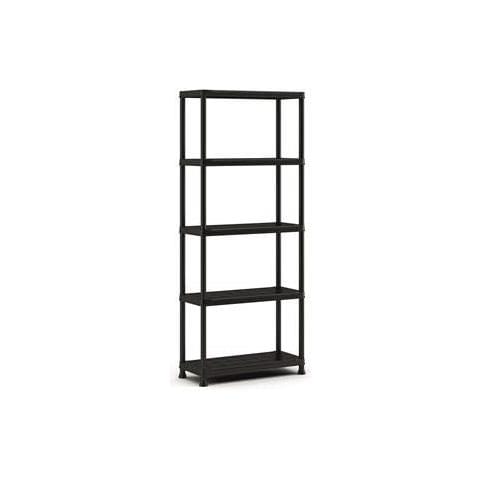 Keter 9509000 Scaffale Con Ripiani Pieni Nero, 75x32x176 Cm - Foto 1