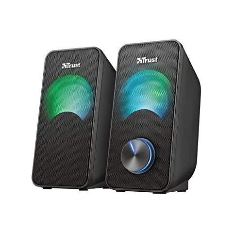 Fiducia Arys Compact Rgb Altoparlanti 2.0 Pc Per Computer E Laptop 12 W Alimentato Via Usb - Nero - Foto 1