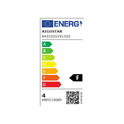 Lampadina Led A5 G45 4w Attacco E14 320 Lumen Color Box 3000k Luce Calda Angolo 230 Misura D45h80mm Equivale 30w Incandescenza - Foto 3