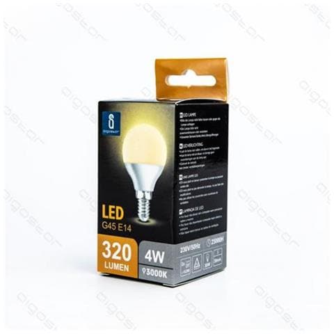 Lampadina Led A5 G45 4w Attacco E14 320 Lumen Color Box 3000k Luce Calda Angolo 230 Misura D45h80mm Equivale 30w Incandescenza - Foto 5