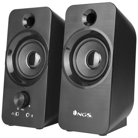 Coppia di Altoparlanti Stereo per PC SB350 2.0 Canali Wireless Potenza 12 W Colore Nero - Foto 1