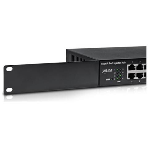 Poe+ Gigabit Network Injector Hub - Switch - 8 X 10/100/1000 (poe+) - An Rack Montierbar (120 W) - Foto 2