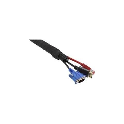 59995c Scrivania Cable Sleeve Nero 1pezzo (i) Organizer Per Cavi - Foto 2