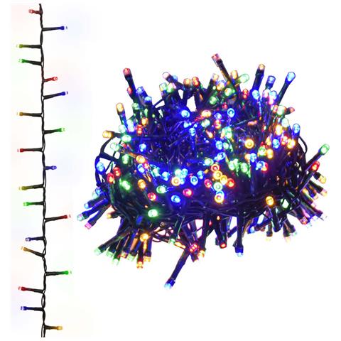 Stringa LED Compatta con 400 Luci LED Multicolore 13 m PVC - Foto 1