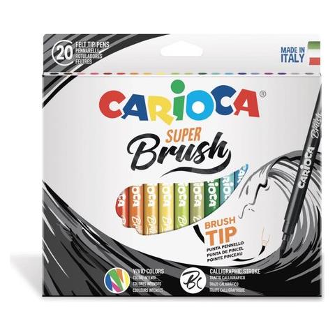 Pennarelli Disegno Carioca 42968 Super Brush Colori Assortiti - Foto 1