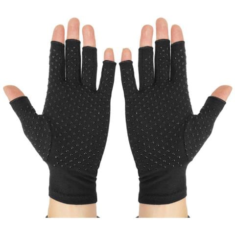 Guanti A Compressione Senza Dita 1 Paio Black Xl - Foto 1