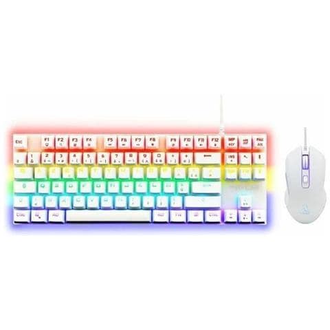 Tastiera E Mouse Gaming The G-lab Mercury W Bianco - Foto 1