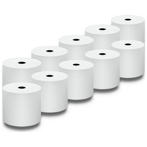 Rotolo Di Carta Termica Qoltec 51897 10 Unità Bianco 57 Mm 40 M - Foto 4
