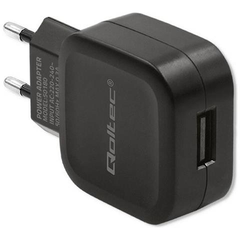 Caricabatterie Da Parete Qoltec 50180 Nero 12 W - Foto 2