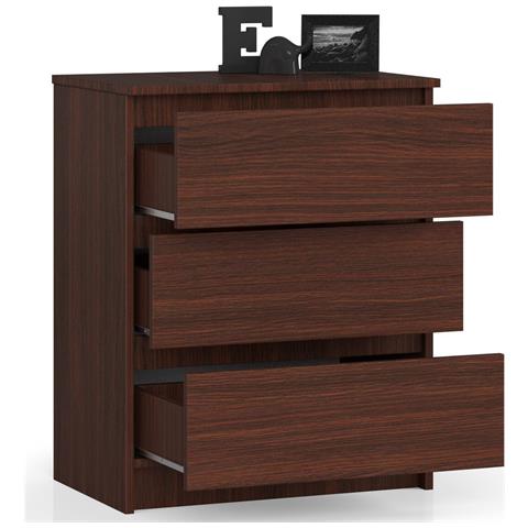 Cassettiera K60, 3 cassetti, 60x40x77 cm, Colore Weng? - Foto 2