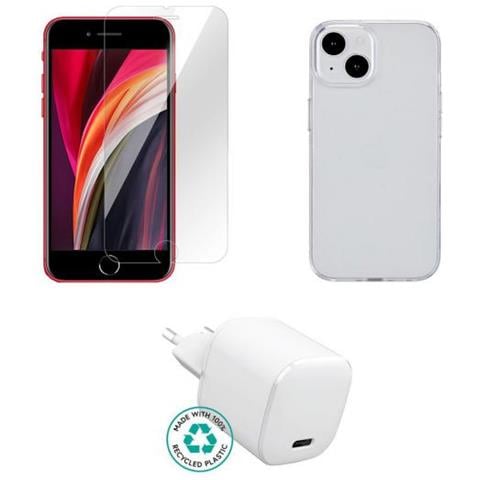 Es-kit-iphse (2022) Caricabatterie Per Dispositivi Mobili Telefono Cellulare Trasparente, Bianco Ac Interno - Foto 1