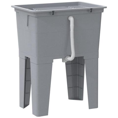 Vasca Per Lavanderia Grigia 59x41x75 Cm In Resina - Foto 2