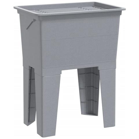 Vasca Per Lavanderia Grigia 59x41x75 Cm In Resina - Foto 1